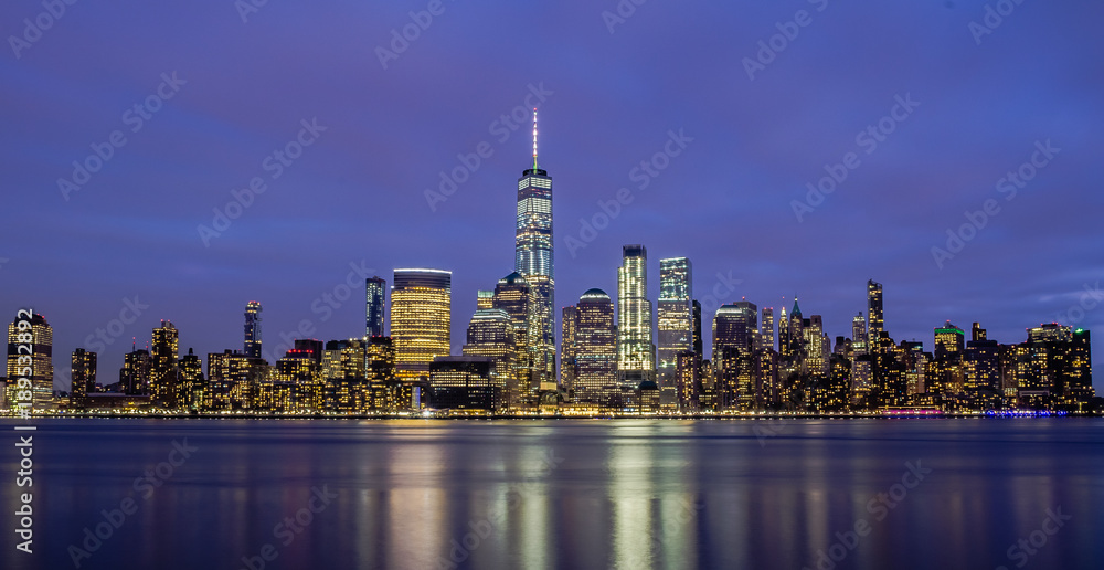Obraz premium Manhattan Skyline as seen from Exchange Place