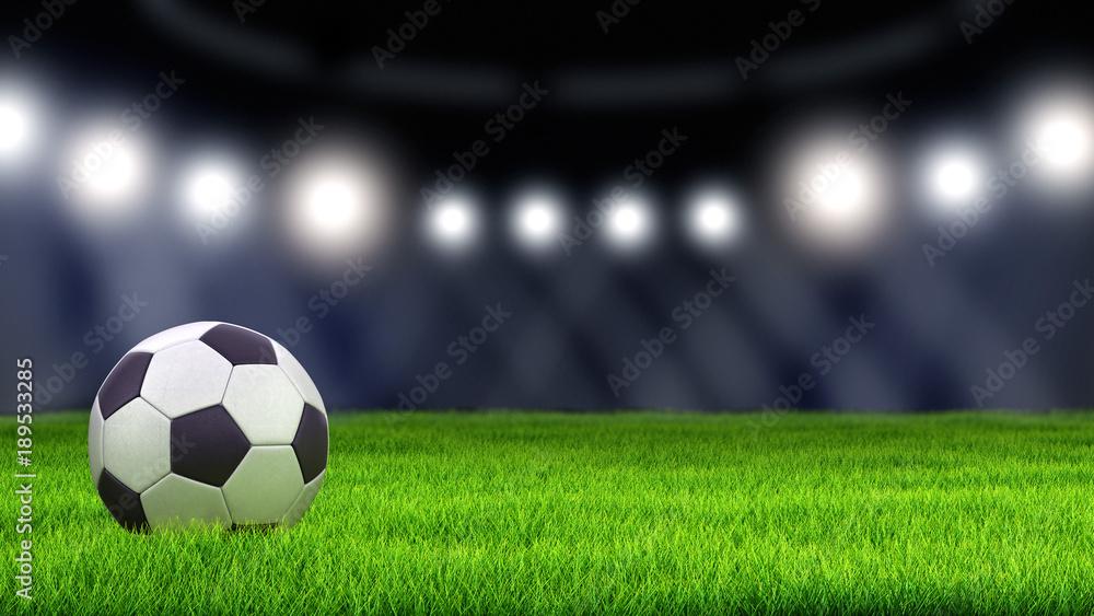 Fototapeta Soccerball na trawie