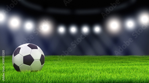 Soccerball on grass