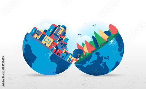 Le due facce del pianeta Terra