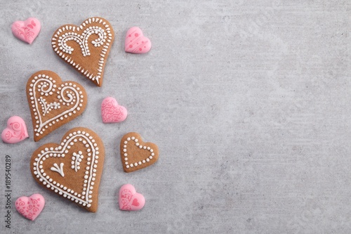 Gingerbread hearts.