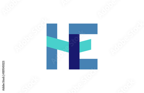 Free Download HE Ribbon Letter Logo - GFXLoad
