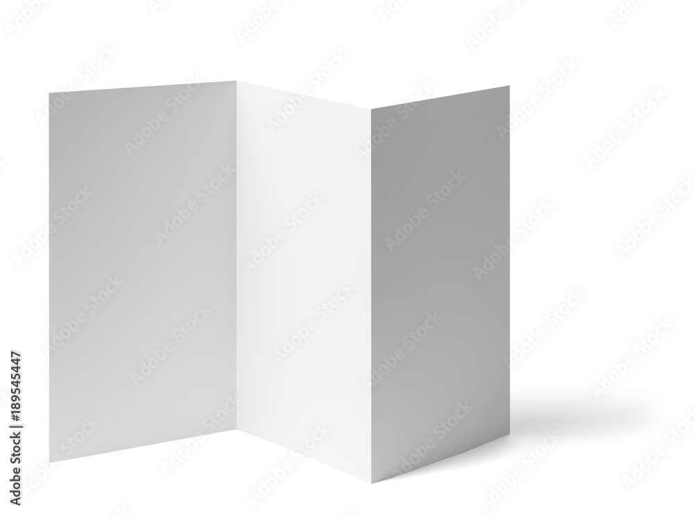 folded leaflet white blank paper template book folded leaflet white blank paper template book
