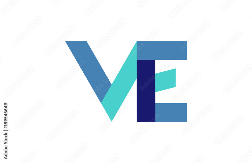 VE Ribbon Letter Logo VE Ribbon Letter Logo