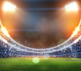 lights at night and stadium 3D