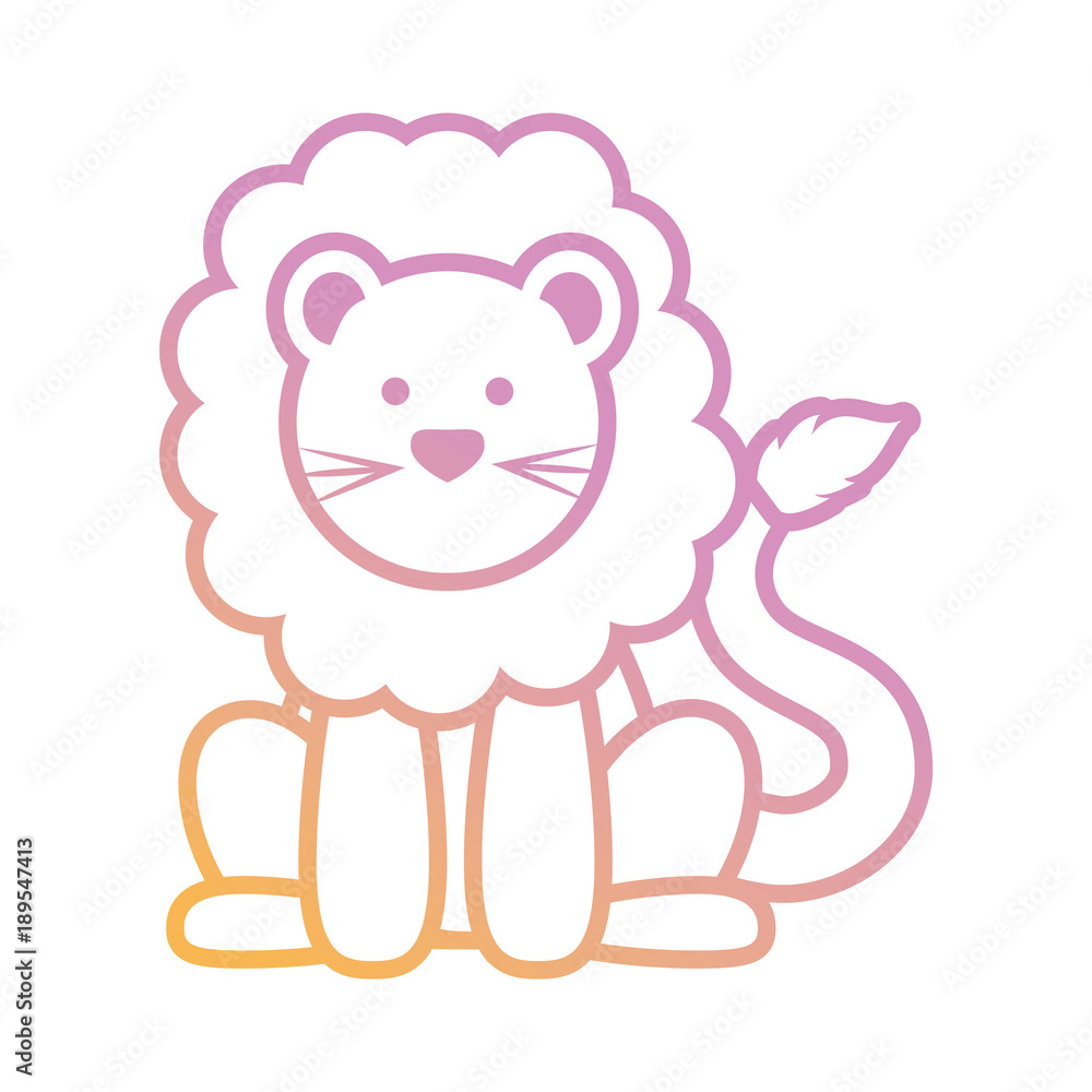 cartoon lion icon image cartoon lion icon image