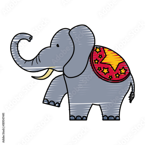 cartoon circus animals design