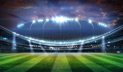 american football stadium 3D.