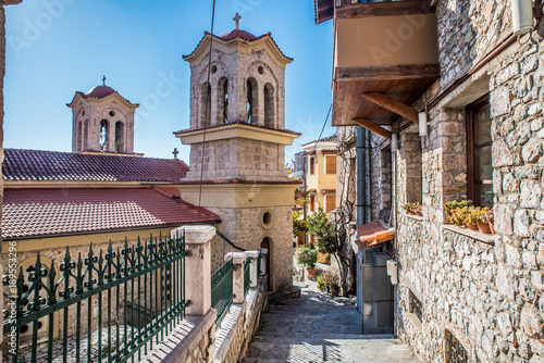 Fototapeta Naklejka Na Ścianę i Meble -  Arachova main orthodox church at the entrance of the village, in Voiotia, Greece