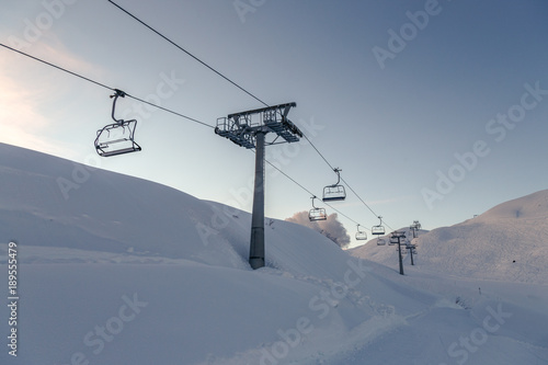 Ski lift chairs © Kavita