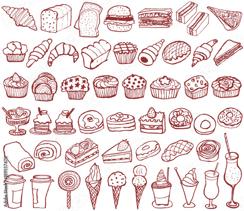 パン スイーツ マルシェ 手書きイラスト Stock Vector Adobe Stock パン スイーツ マルシェ 手書きイラスト Stock Vector Adobe Stock