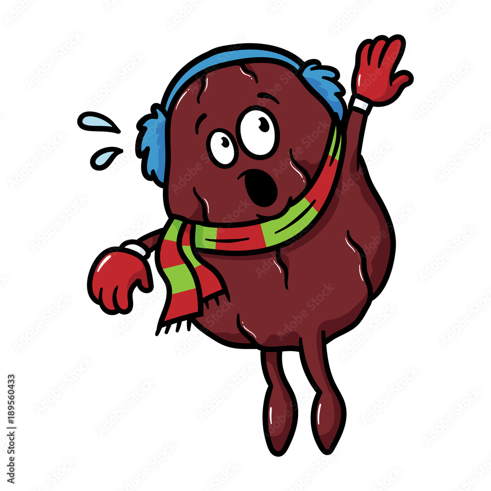 Cartoon Date Fruit Character Falling or Hanging Cartoon Date Fruit Character Falling or Hanging