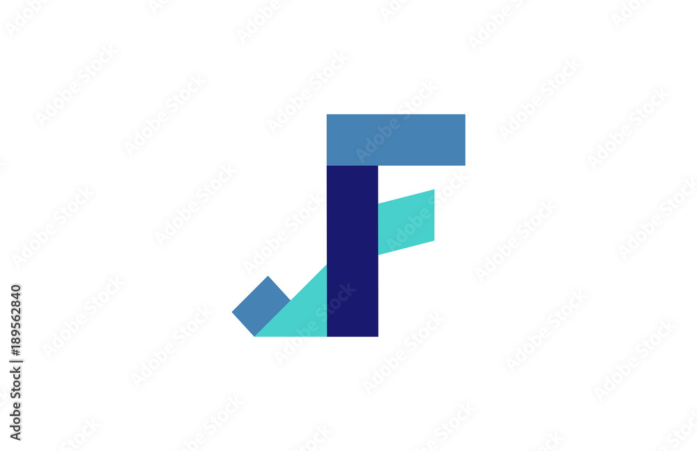 JF Ribbon Letter Logo