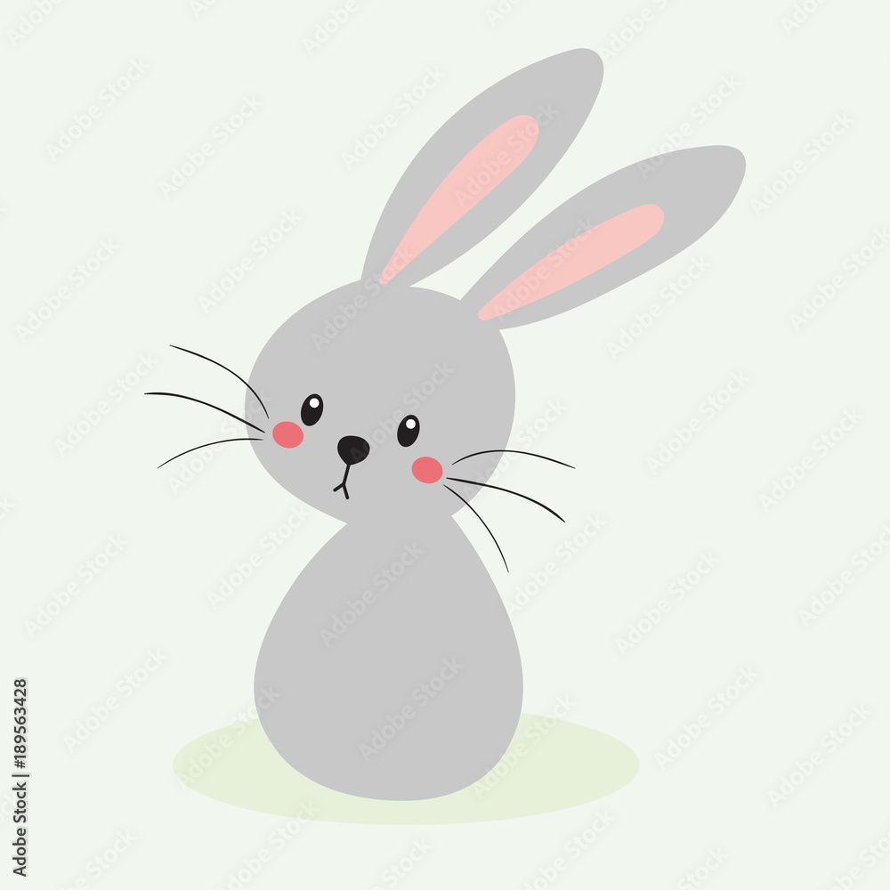 Fototapeta premium cute rabbit vector