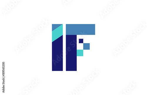 IF Digital Ribbon Letter Logo
