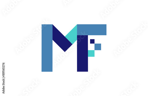 Free Download MF Digital Ribbon Letter Logo - GFXLoad