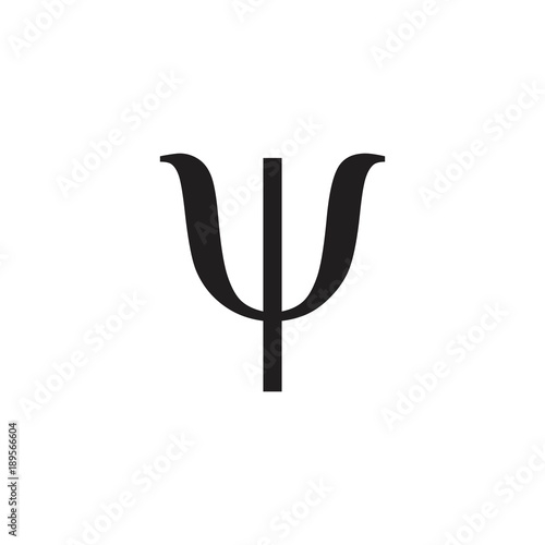 psi letter greek symbol photo