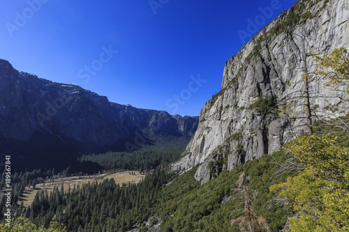 Aerial view of the Yosemite Valley