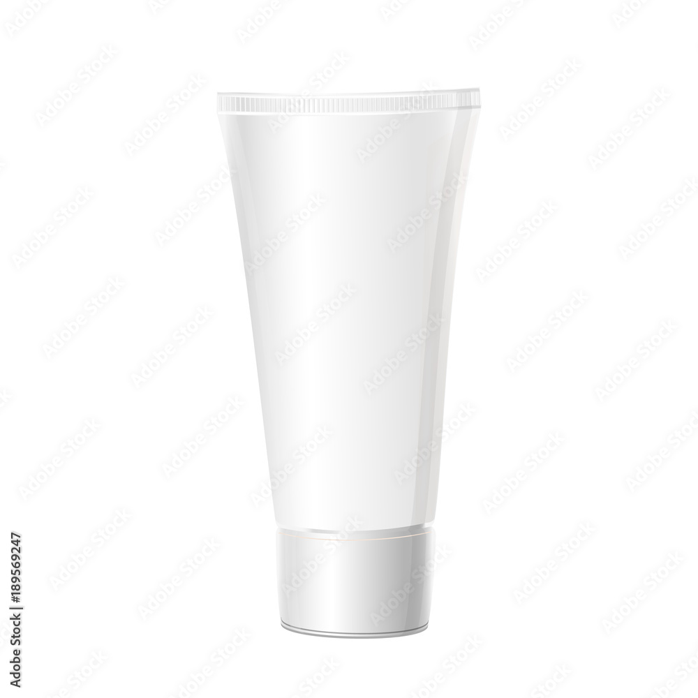 Tube mock-up for cream. Isolated on white background. Packaging collection. Vector Tube mock-up for cream. Isolated on white background. Packaging collection. Vector