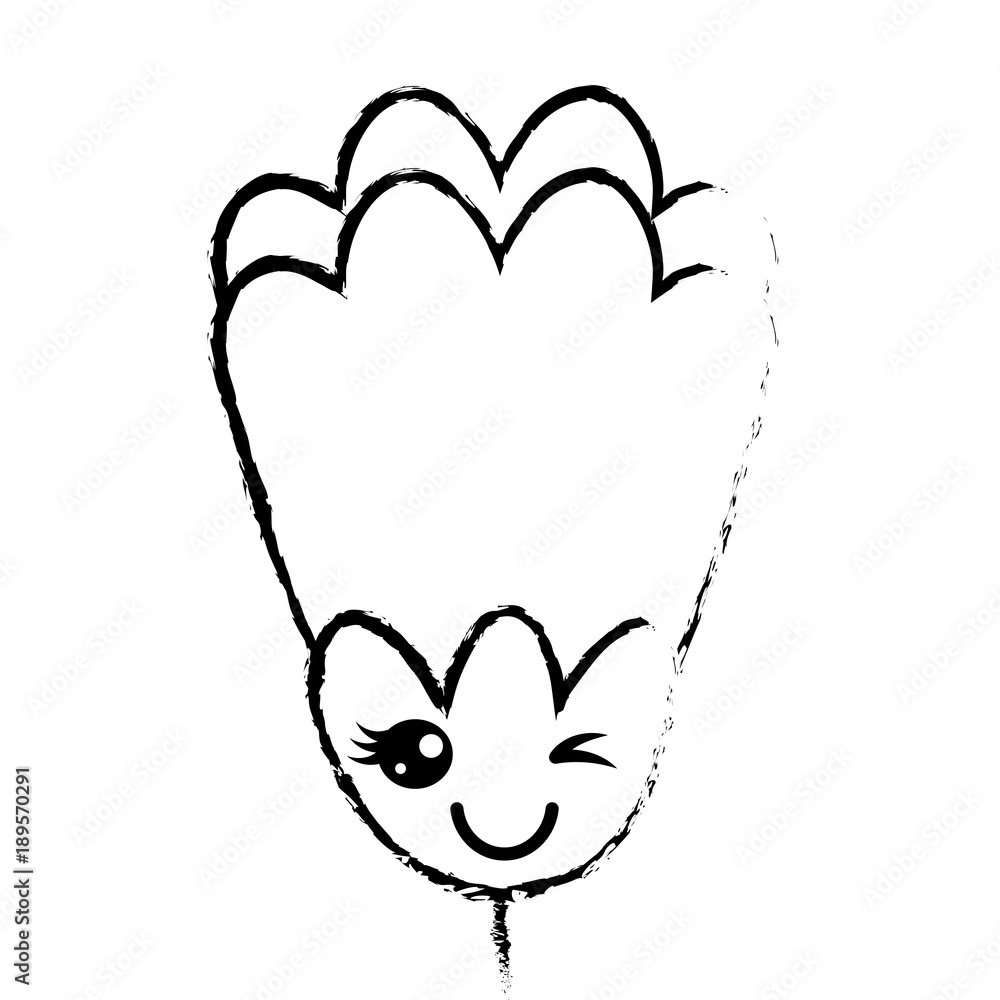 pink flower kawaii cartoon decoration vector illustration sketch design pink flower kawaii cartoon decoration vector illustration sketch design