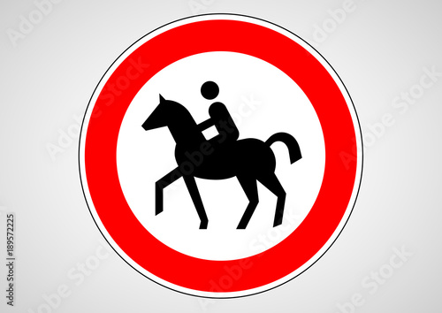 ridden or accompany horses prohibited