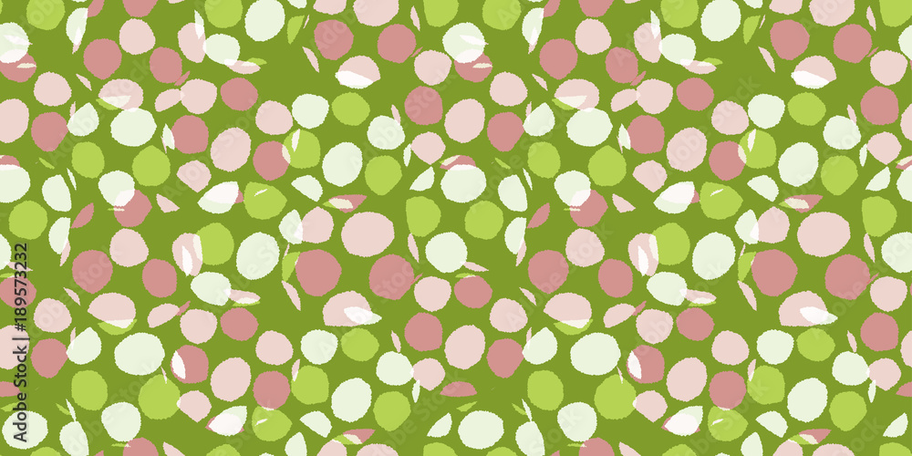Random polkadots background. Seamless pattern.Vector. ランダムドットパターン