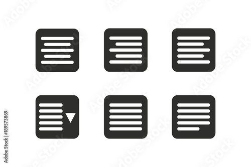 Align vector icon.