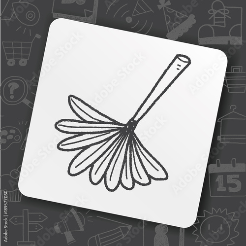 feather duster doodle