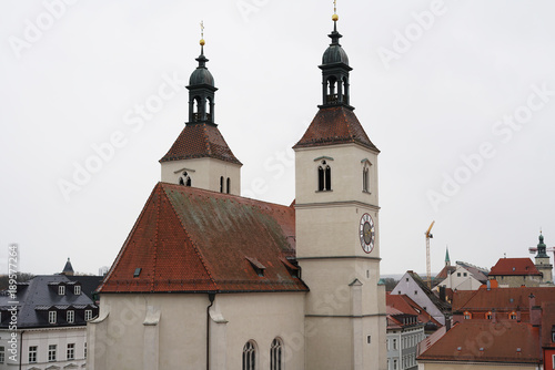 Various old churches in Regensburg 
