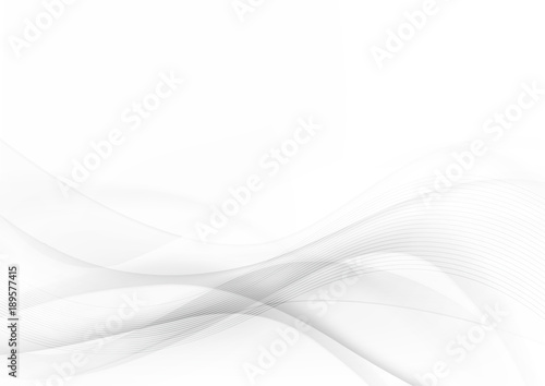 Curve and blend gray and white abstract background 001 © Kaikoro