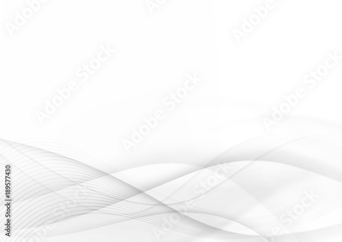 Curve and blend gray and white abstract background 003