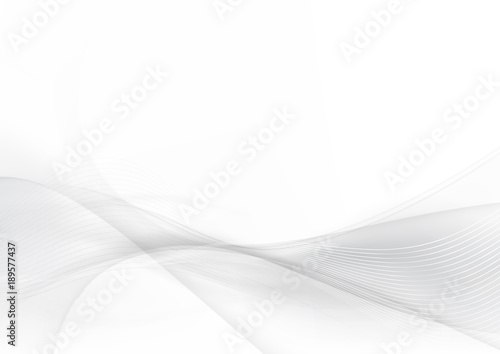 Curve and blend gray and white abstract background 004 © Kaikoro