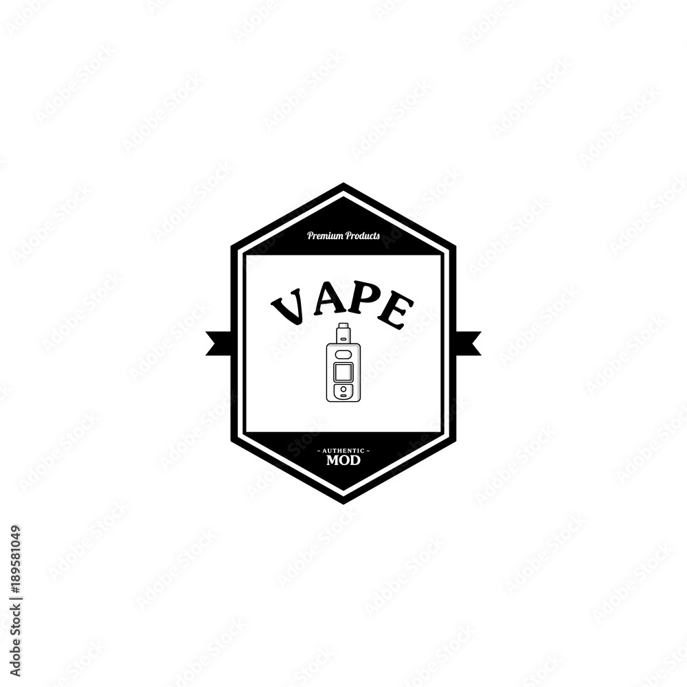 electric cigarette personal vaporizer e-cigarette retro label badge electric cigarette personal vaporizer e-cigarette retro label badge