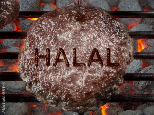 Burger mit Schriftzug 