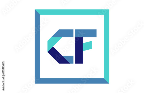 CF Square Ribbon Letter Logo