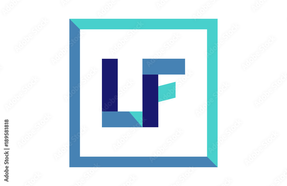 LF Square Ribbon Letter Logo LF Square Ribbon Letter Logo