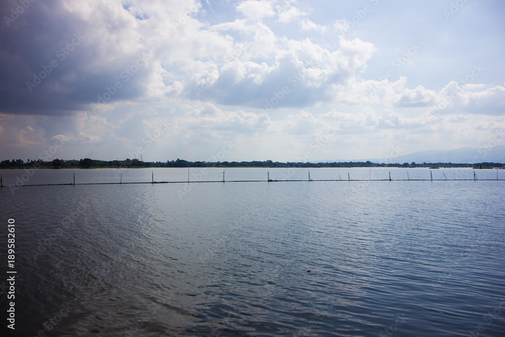phayao Lake with cloud 
