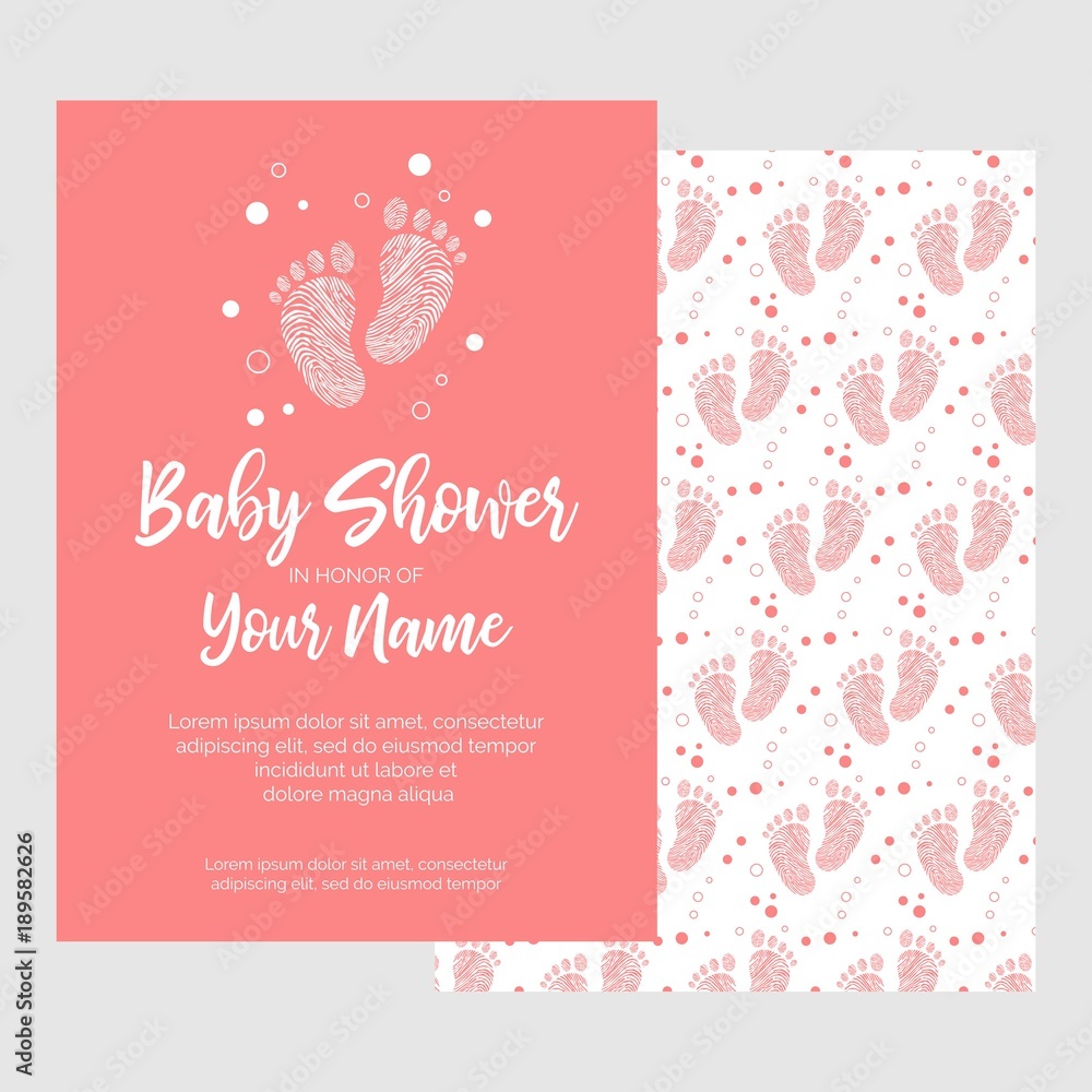 Baby shower vector illustration Baby shower vector illustration