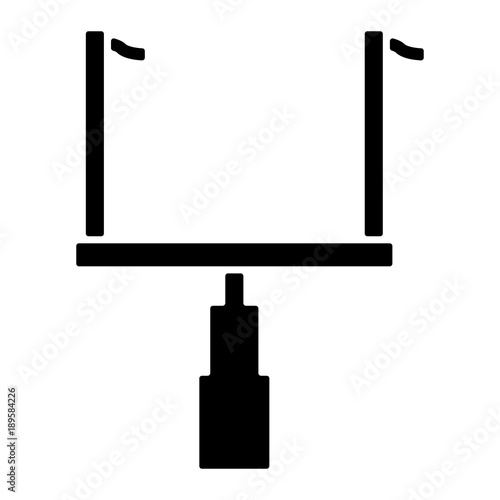 American Football Tor - Icon (in Schwarz)