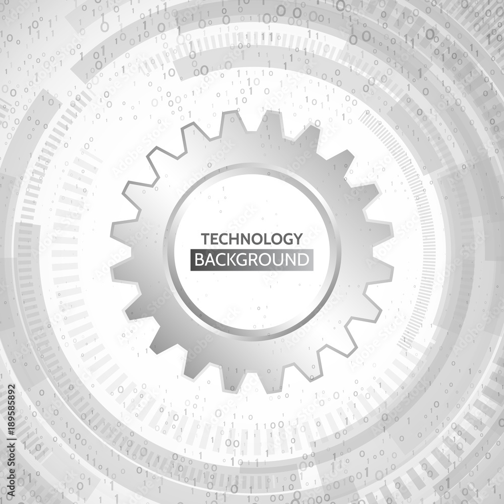 Abstract technological communication on the grey background Abstract technological communication on the grey background