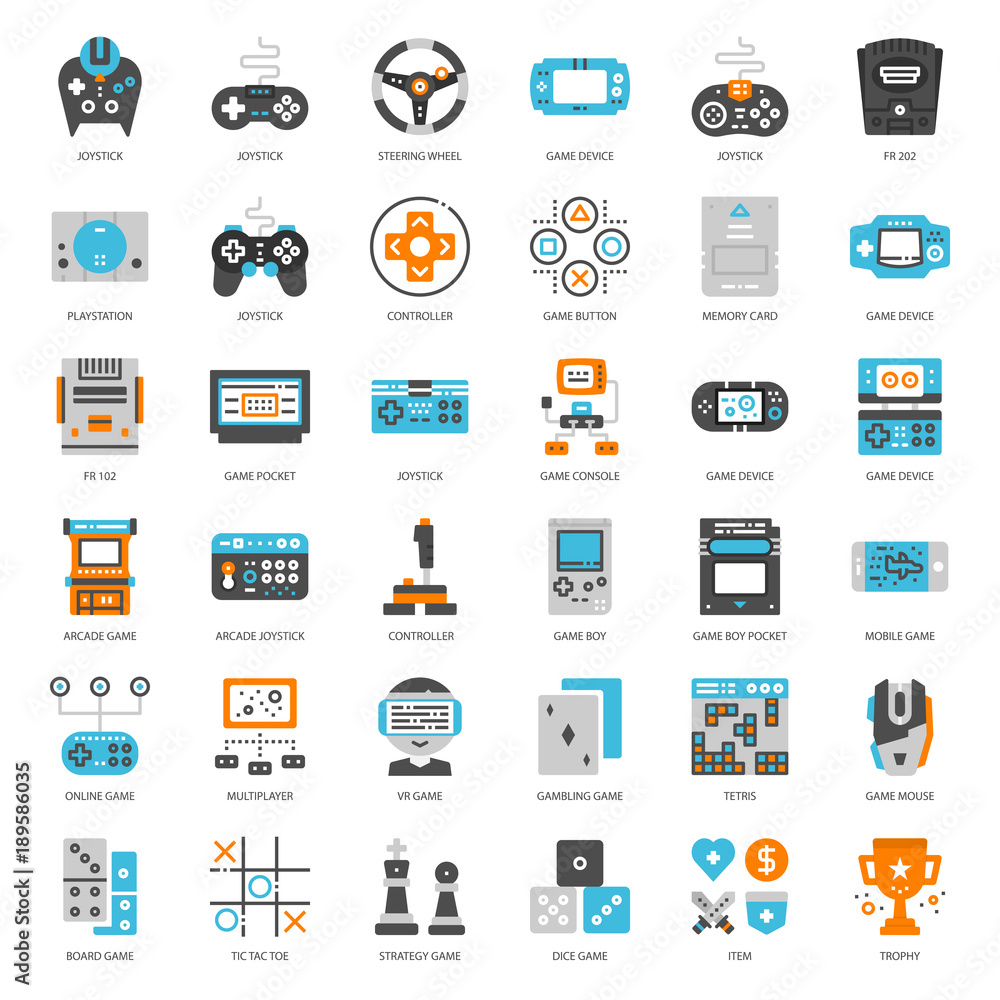 Game Technology flat icon