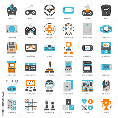 Game Technology flat icon