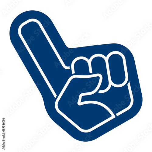 Fanfinger - Icon (Blau)