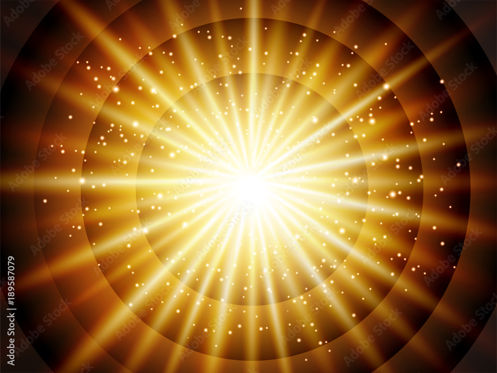 Glittering radiation background