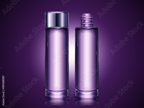 Purple blank container set