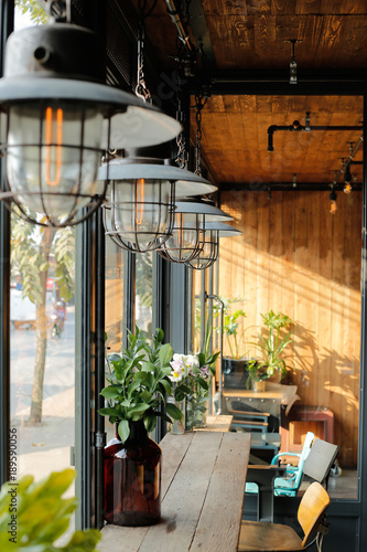 Coffee Shop Vintage Style.