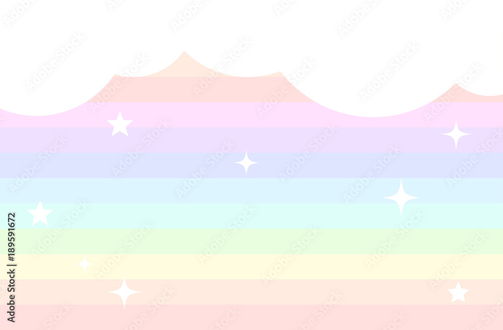 Rainbow background in pastel colours Rainbow background in pastel colours