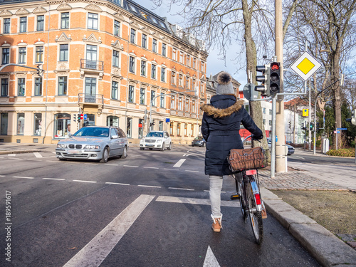 Fahrradfahren in der Stadt