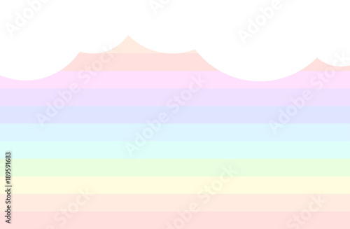 Rainbow background in pastel colours
