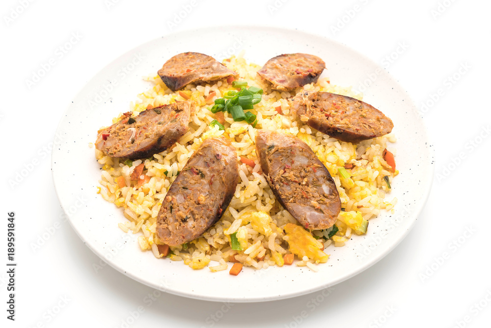 Fried Rice with Notrhern Thai Spicy Sausage Fried Rice with Notrhern Thai Spicy Sausage
